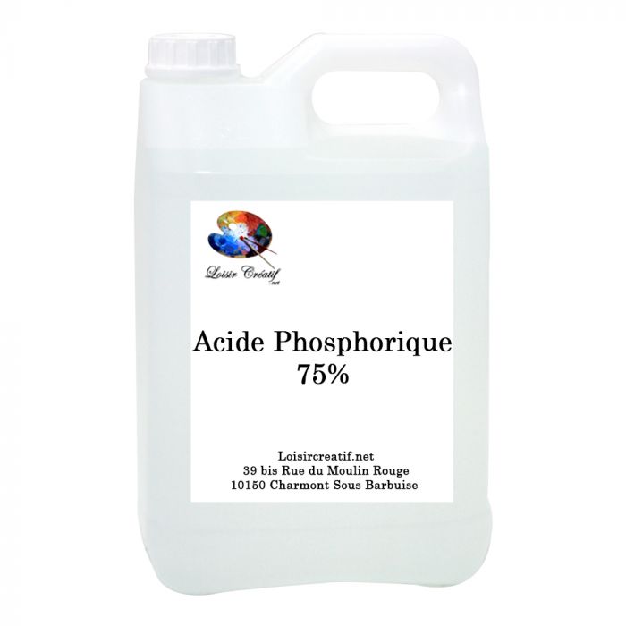 Acide phosphorique 85 % - RPE - pour analyse - flacon plastique 1 litre -  CAS = 7664-38-2 - Matériel de laboratoire