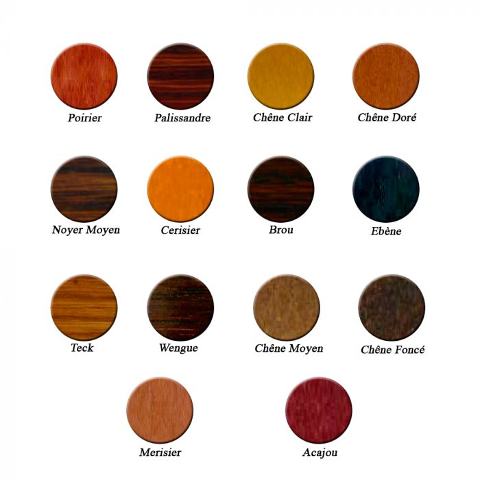 Vernis de couleur pour bois : vernis ciré teinté